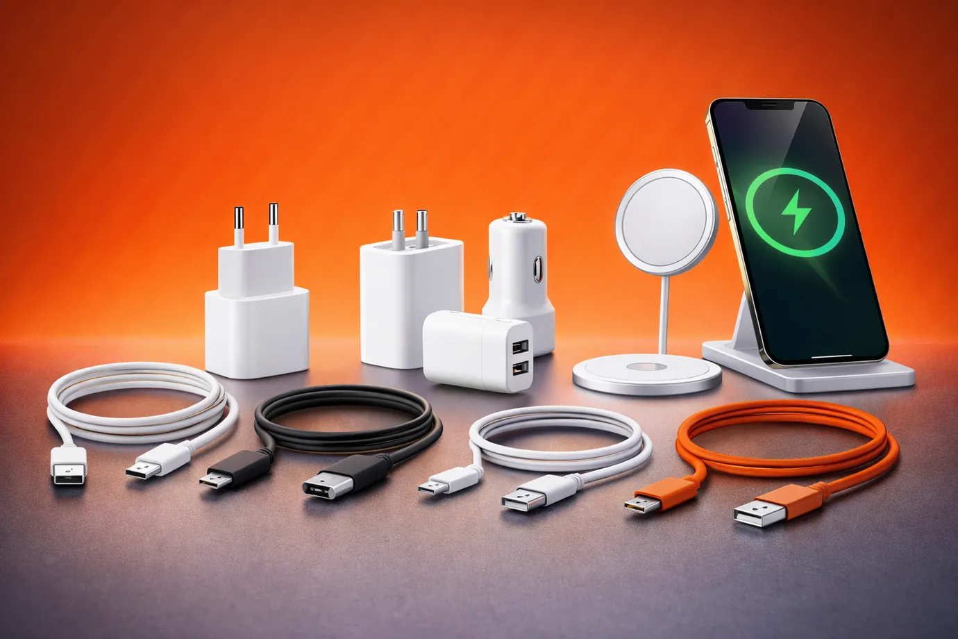 Кабели, зарядки и аксессуары