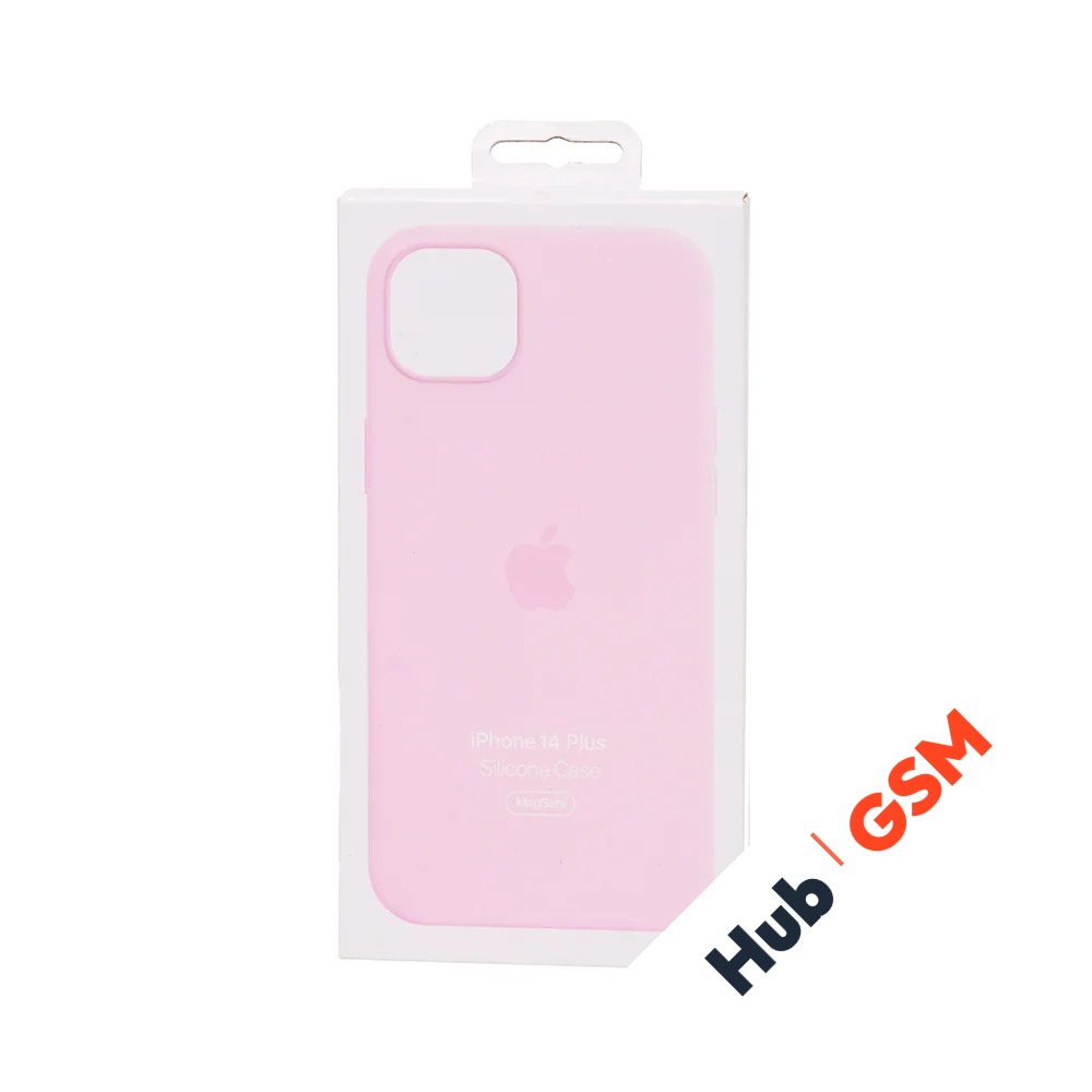 Чехол Силиконовый MagSafe iPhone 14 Plus OR (№3) (Розовый)