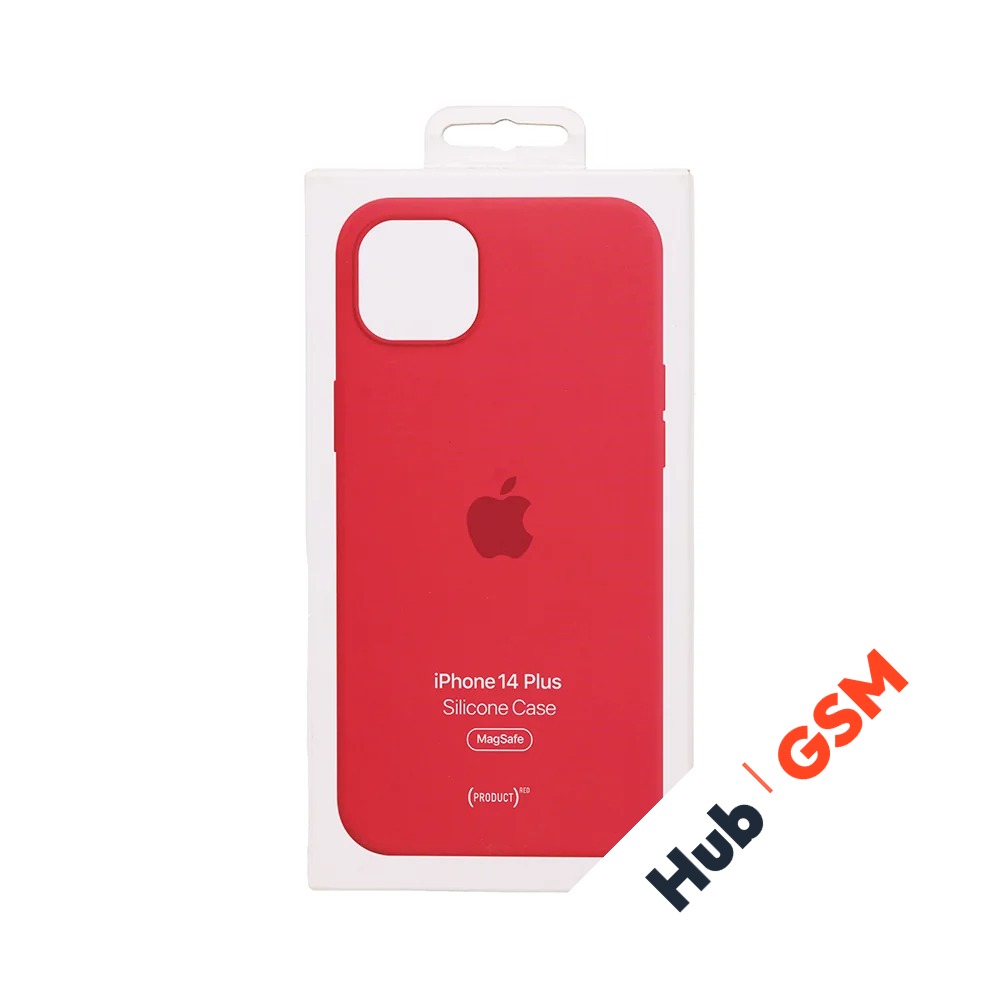 Чехол Силиконовый MagSafe iPhone 14 Plus OR (№4) (Красный)