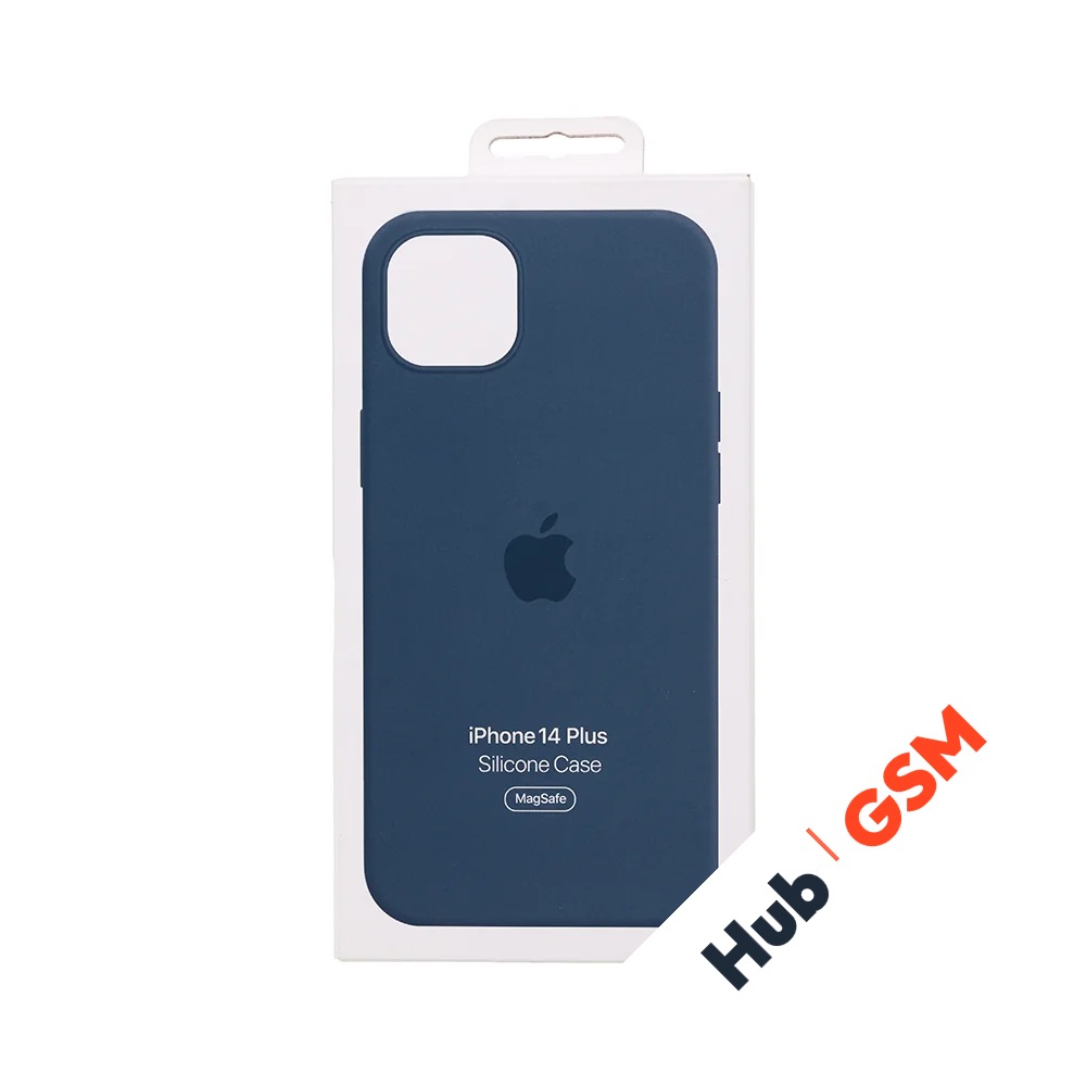 Чехол Силиконовый MagSafe iPhone 14 Plus OR (№7) (Синий)