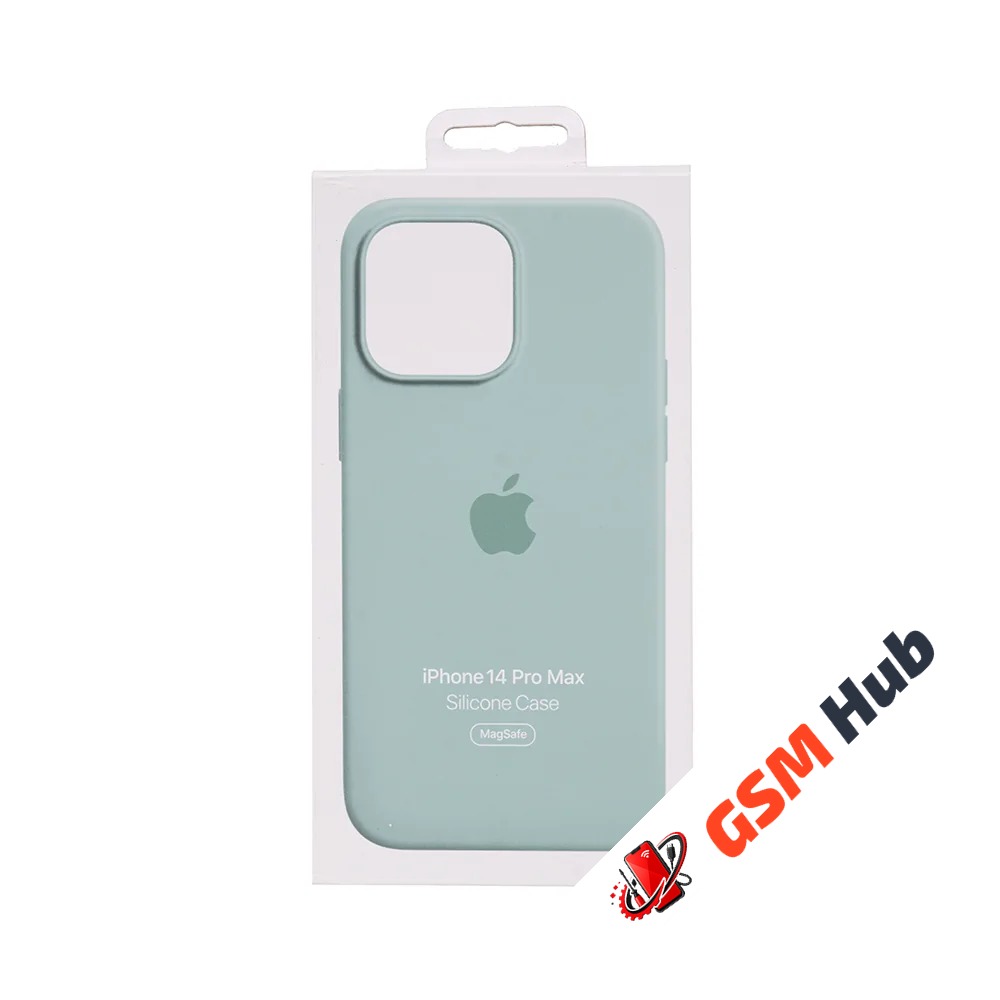 Чехол Силиконовый MagSafe iPhone 14 Pro Max OR (№2) (Бирюзовый)