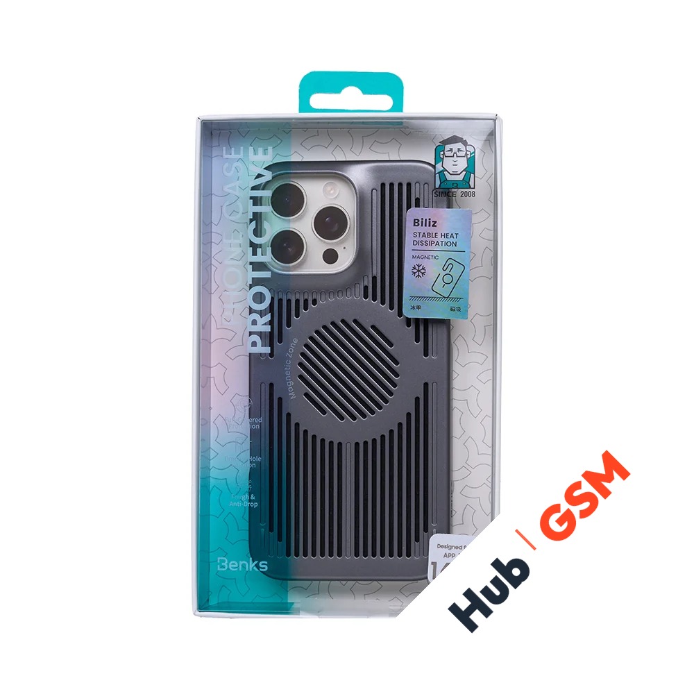 Чехол Benks MagSafe Biliz Cooling iPhone 16 Pro Max (Gray)
