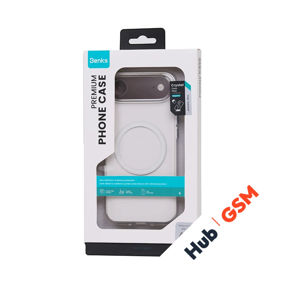 Чехол Benks Crystal MagSafe iPhone 17 Air (Transparent)