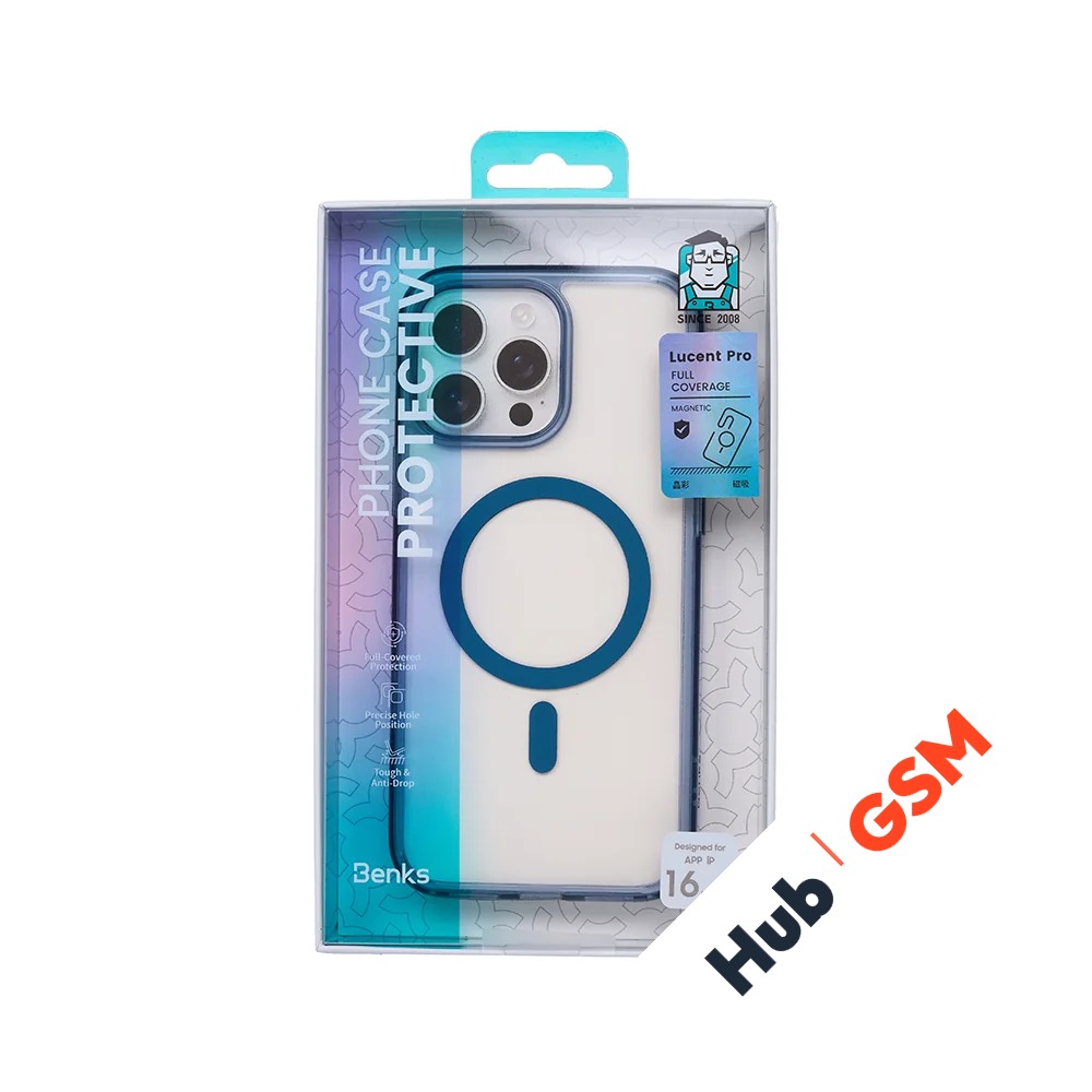 Чехол Benks Lucent Pro iPhone 16 Pro Max (Blue)