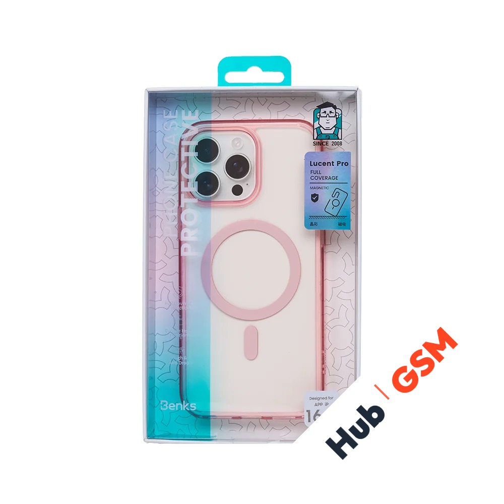 Чехол Benks Lucent Pro iPhone 16 Pro Max (Pink)