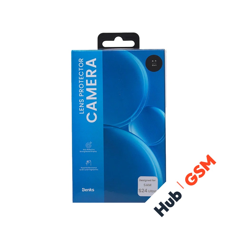 Защитное стекло камеры сапфировое Benks Samsung S24U (Black)