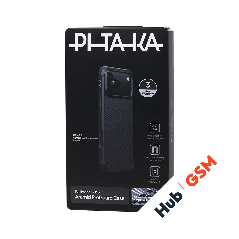 Чехол PITAKA Aramid ProGuard Case for iPhone 17 Pro (Black/Gray)