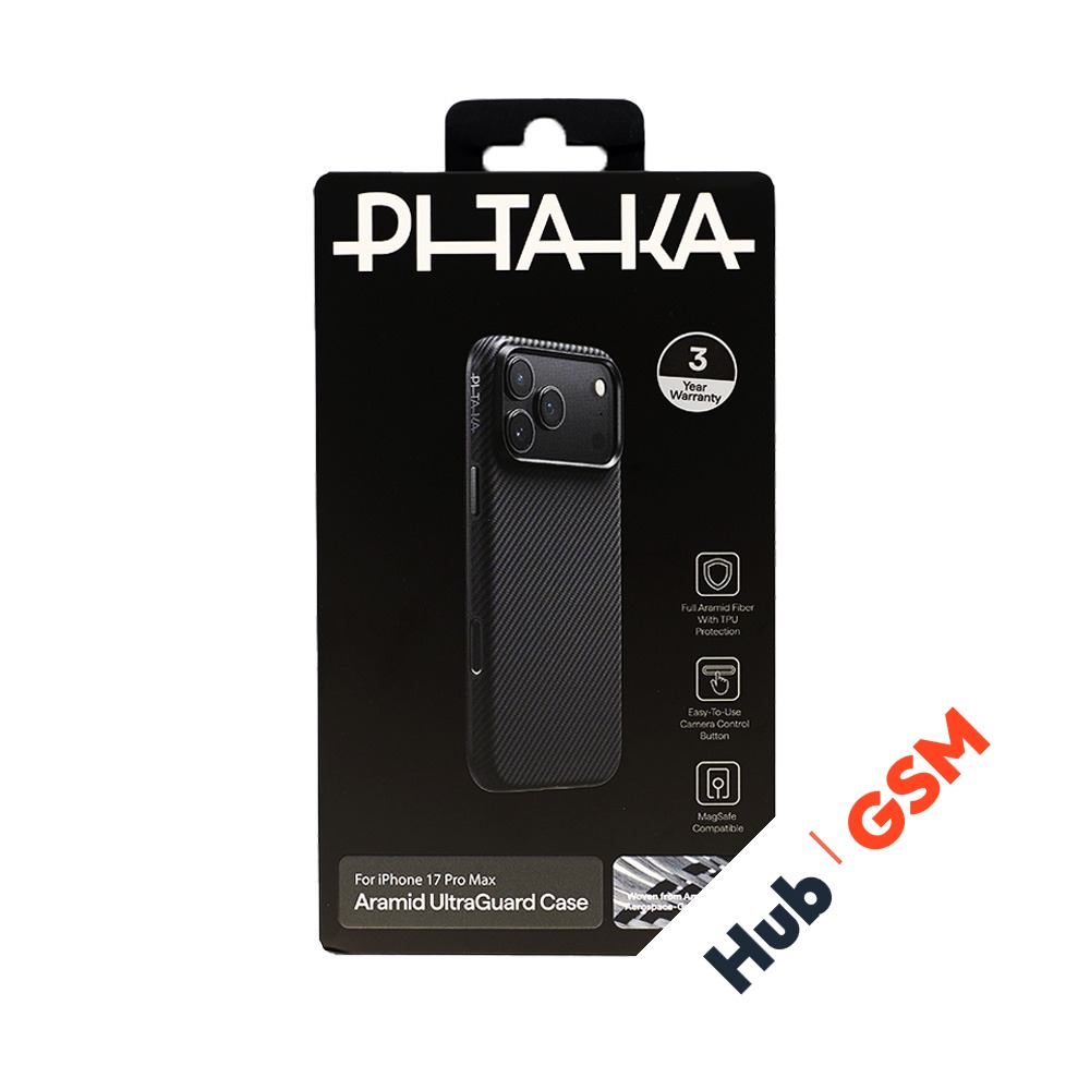 Чехол PITAKA Aramid UltraGuard Case for iPhone 17 Pro Max (Black/Gray)