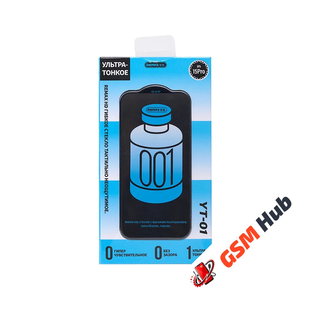 Защитное стекло Remax YT-01 (Ультратонкое) iPhone 15 Pro