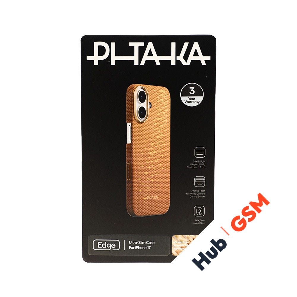 Чехол PITAKA Glints of Gold Ultra-Slim Case iPhone 17 (Golden Glint) (PitaTap)