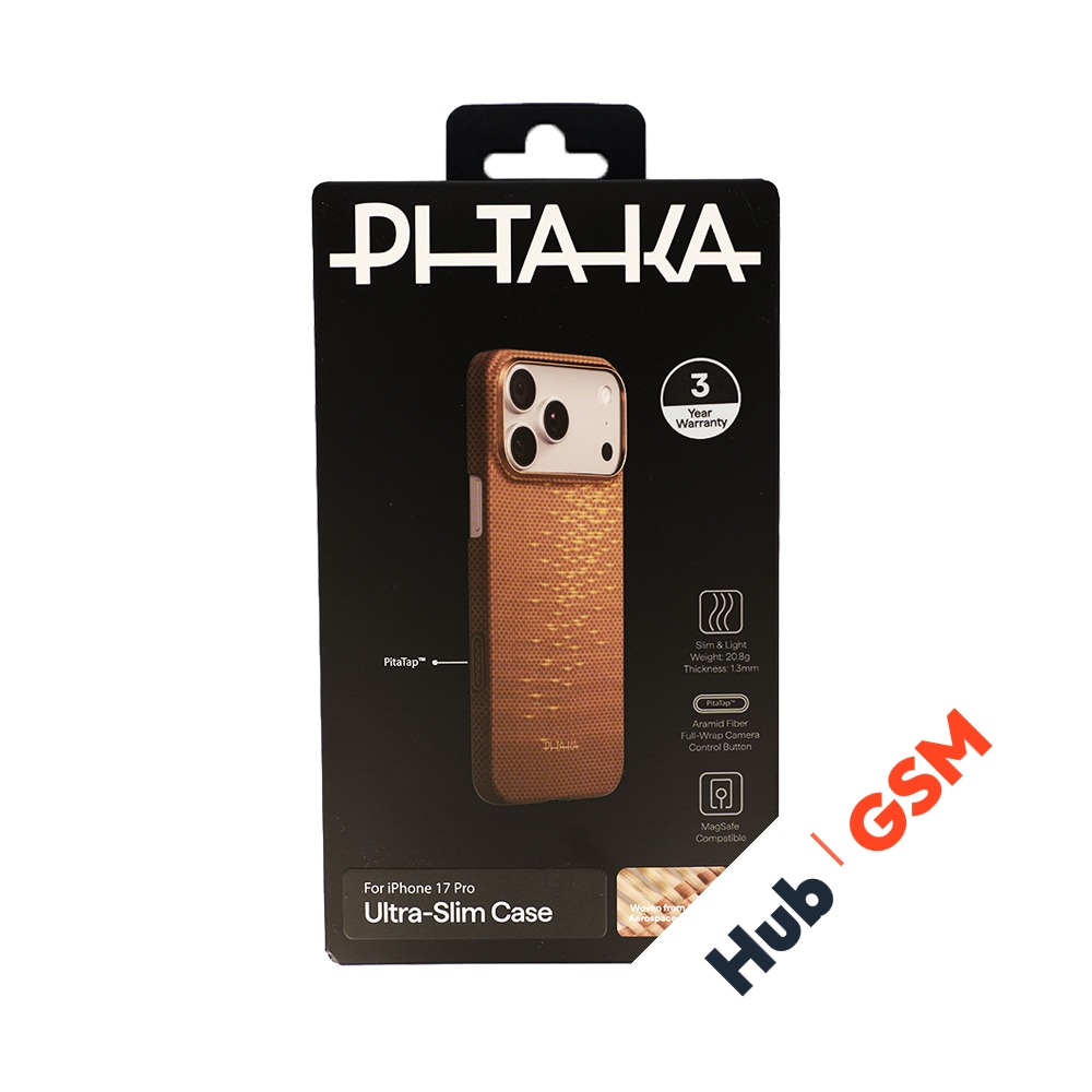 Чехол PITAKA Glints of Gold Ultra-Slim Case iPhone 17 Pro (Golden Glint) (PitaTap)