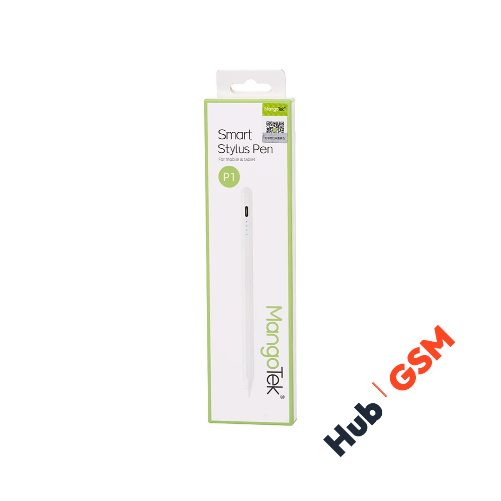 Стилус MangoTek Smart Stylus Pen P1 (для смартфонов и планшетов) (USB-C) (White)