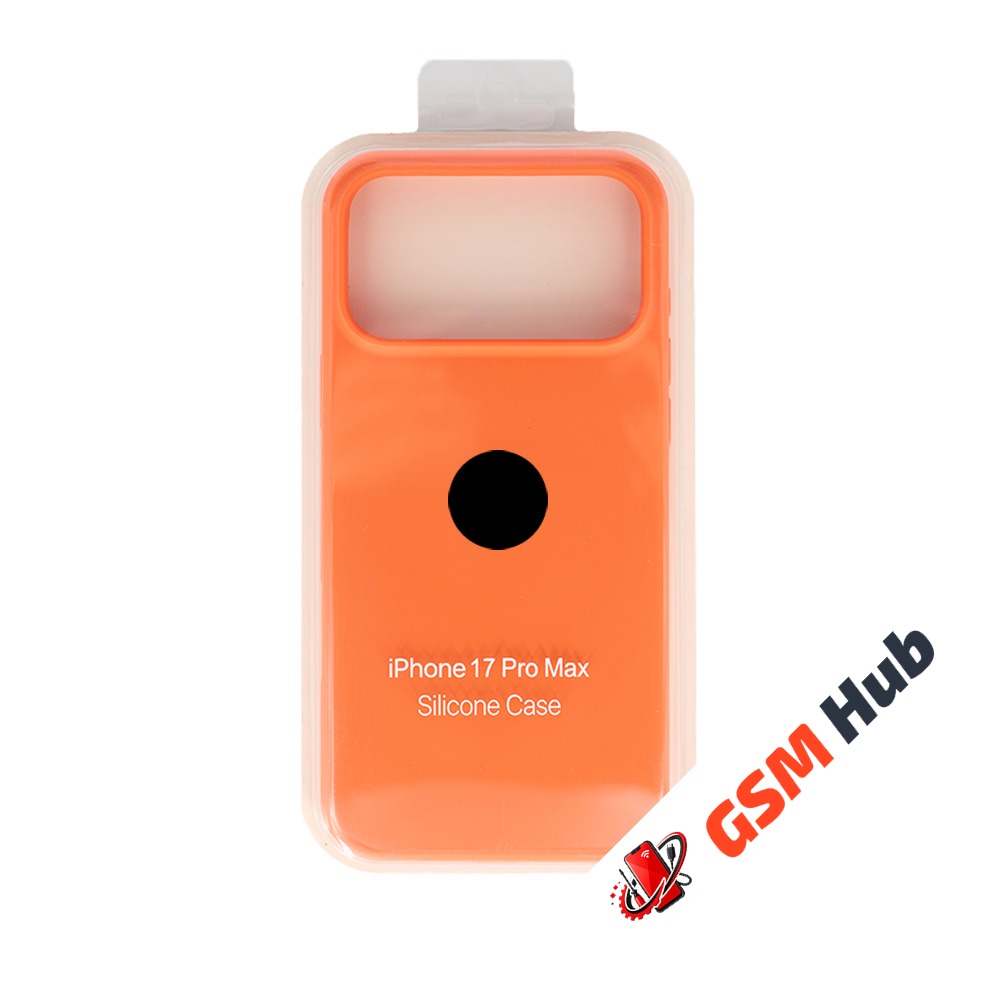 Чехол Силиконовый iPhone 17 Pro Max (№66) (Оранжевый)