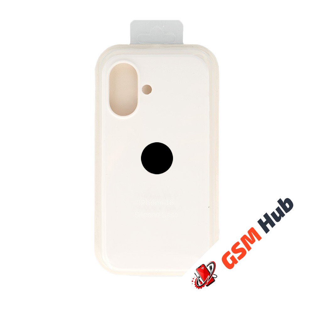 Чехол Силиконовый iPhone 16 (№9) (Белый)