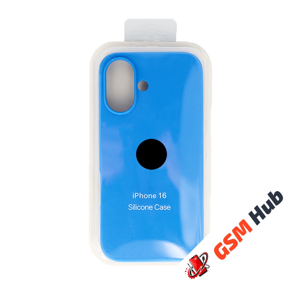 Чехол Силиконовый iPhone 16 (№3) (Синий)