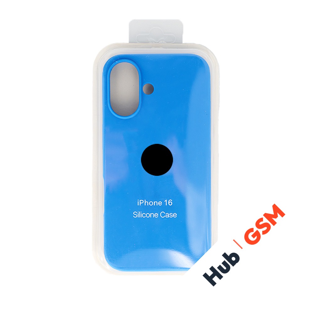 Чехол Силиконовый iPhone 16 (№3) (Синий)