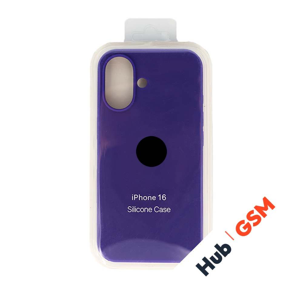 Чехол Силиконовый iPhone 16 (№30) (Темно-фиолетовый)