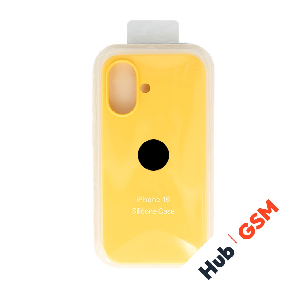 Чехол Силиконовый iPhone 16 (№4) (Желтый)