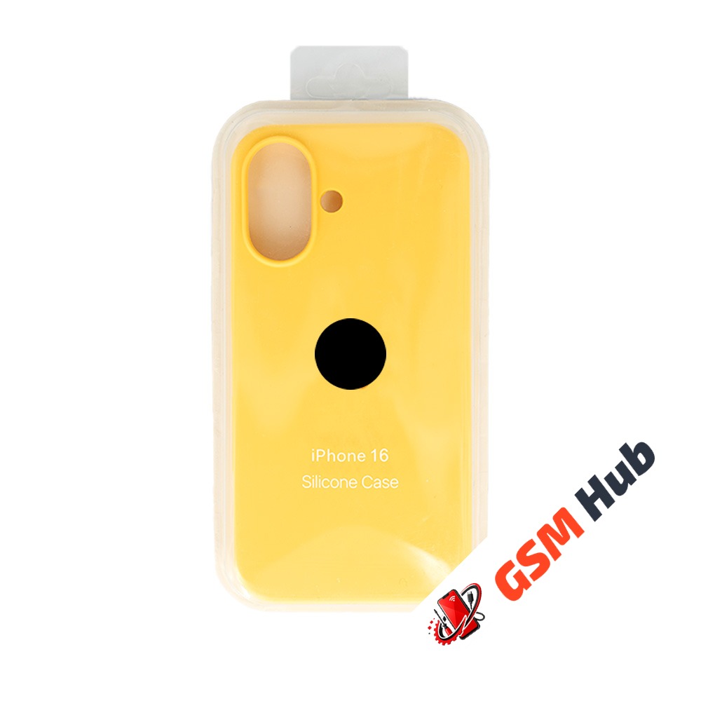 Чехол Силиконовый iPhone 16 (№4) (Желтый)