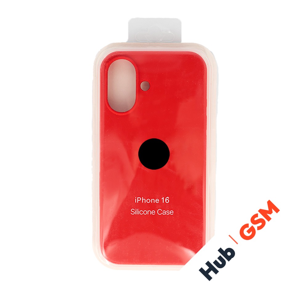 Чехол Силиконовый iPhone 16 (№14) (Красный)