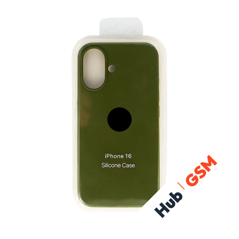 Чехол Силиконовый iPhone 16 (№48) (Зеленый)
