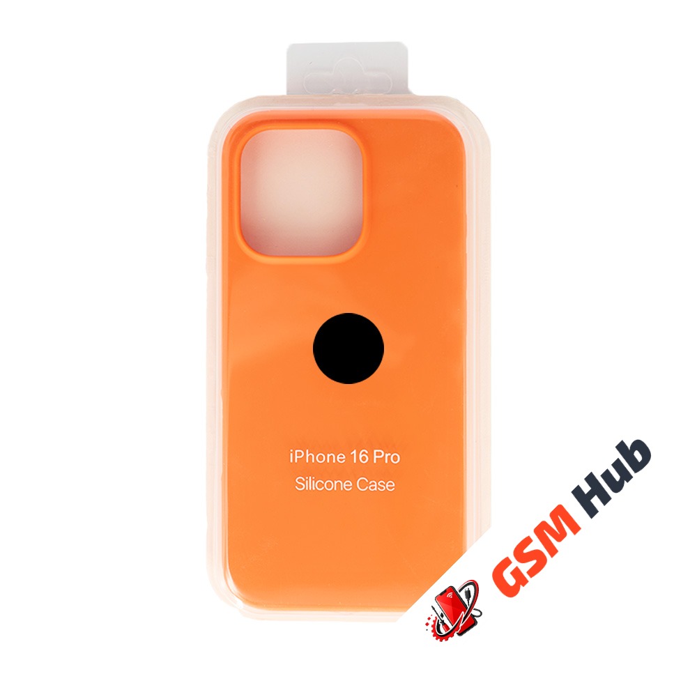 Чехол Силиконовый iPhone 16 Pro (№66) (Оранжевый)