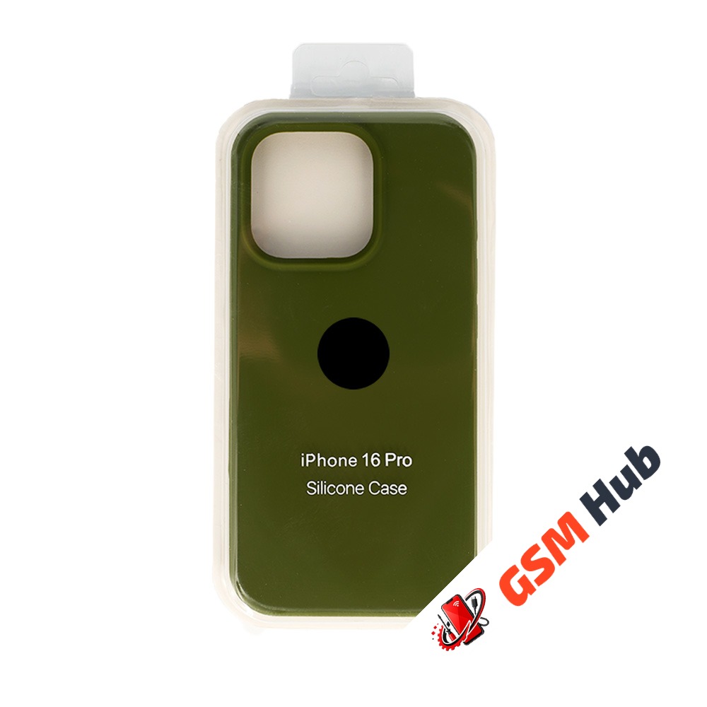 Чехол Силиконовый iPhone 16 Pro (№48) (Зеленый)
