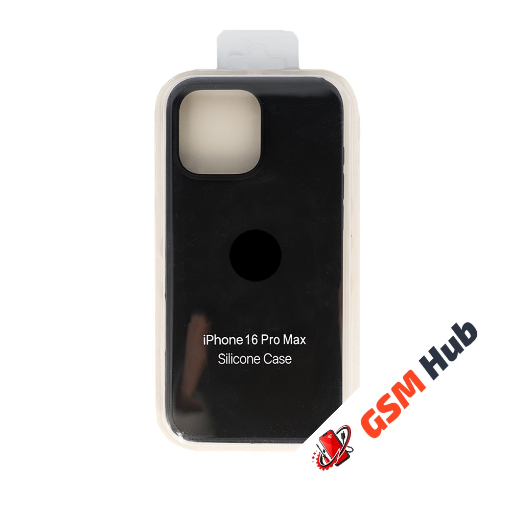Чехол Силиконовый iPhone 16 Pro Max (№18) (Черный)