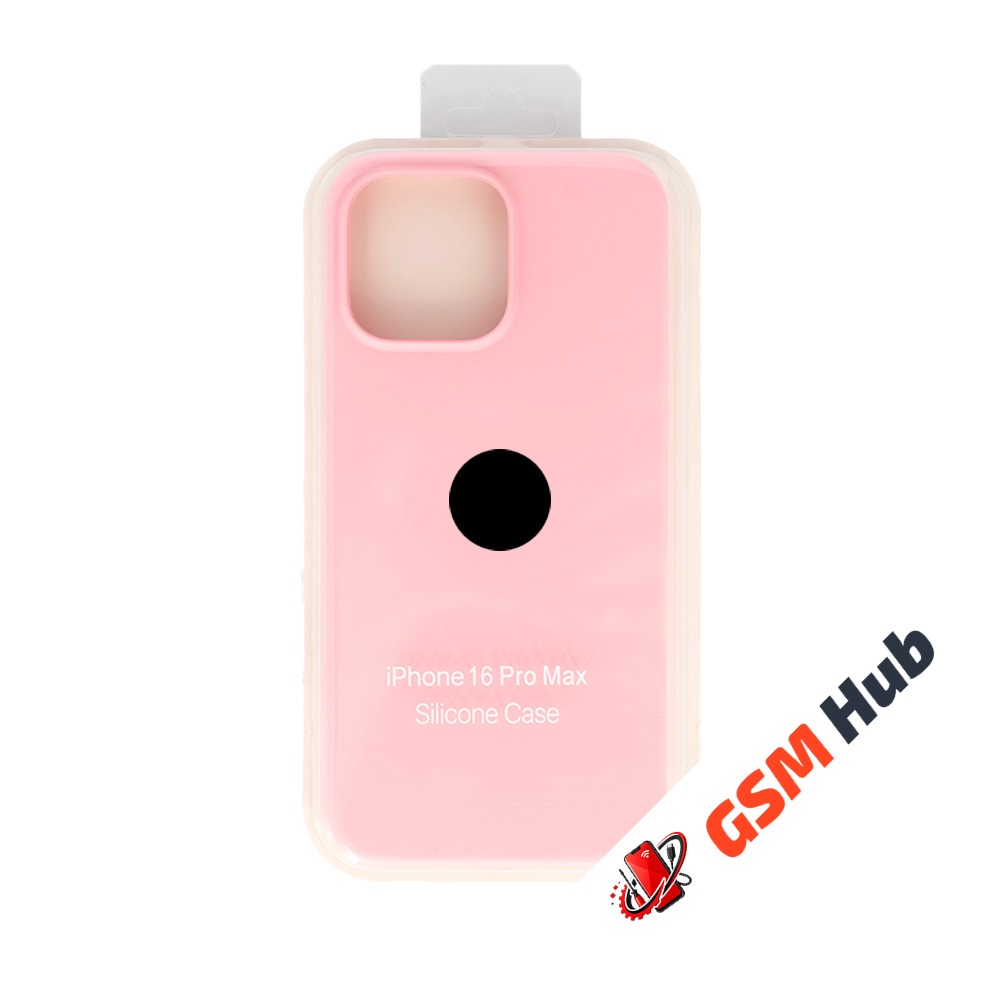 Чехол Силиконовый iPhone 16 Pro Max (№6) (Розовый)