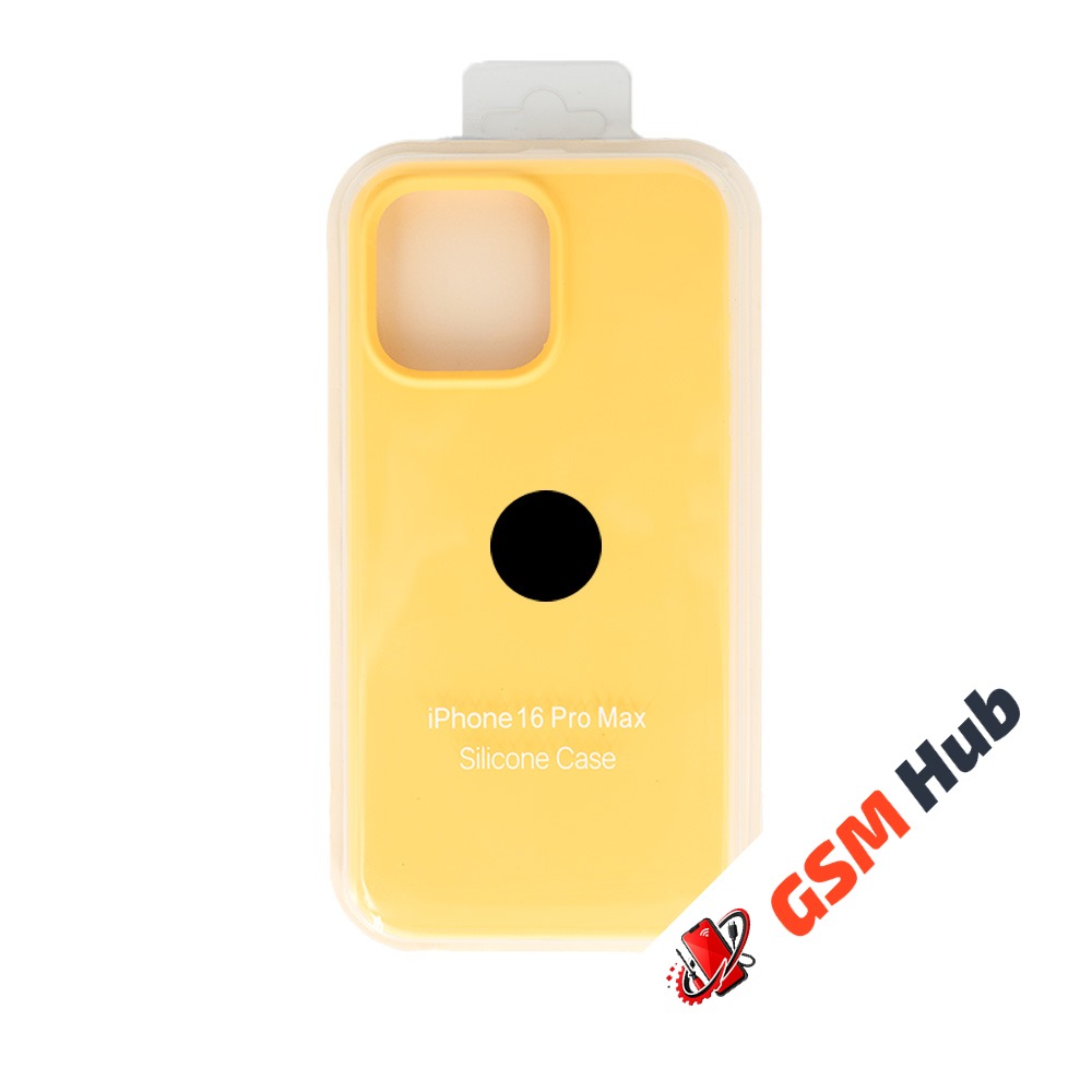 Чехол Силиконовый iPhone 16 Pro Max (№4) (Желтый)