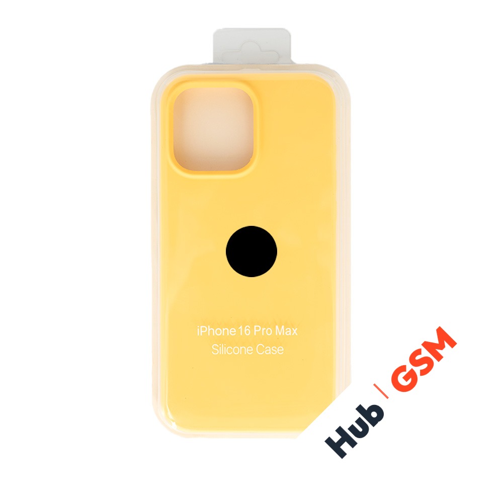 Чехол Силиконовый iPhone 16 Pro Max (№4) (Желтый)