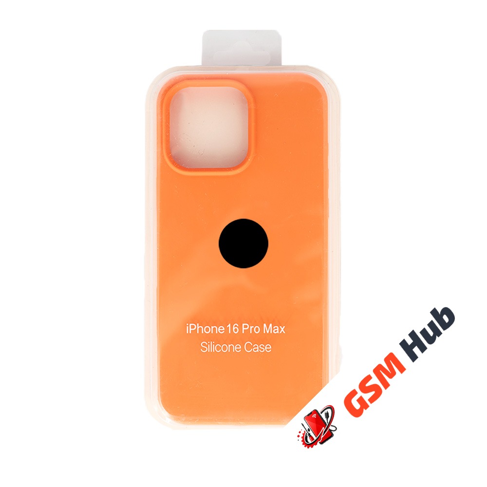 Чехол Силиконовый iPhone 16 Pro Max (№66) (Оранжевый)