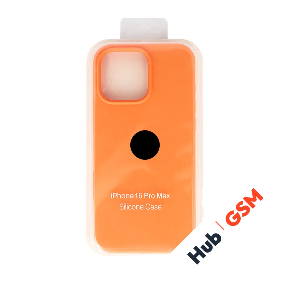 Чехол Силиконовый iPhone 16 Pro Max (№66) (Оранжевый)