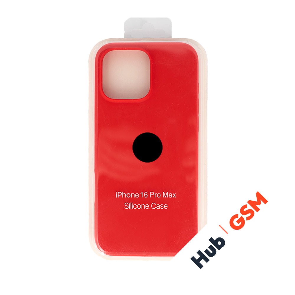 Чехол Силиконовый iPhone 16 Pro Max (№14) (Красный)