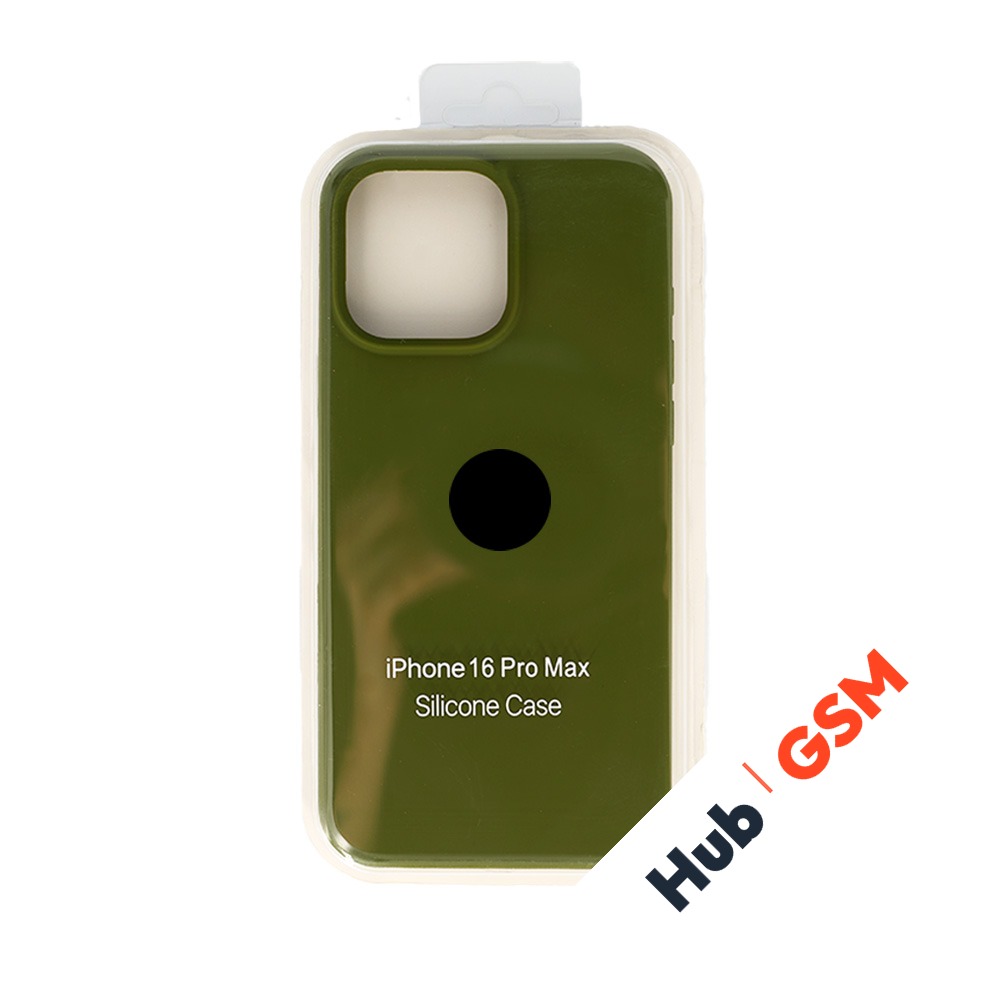Чехол Силиконовый iPhone 16 Pro Max (№48) (Зеленый)