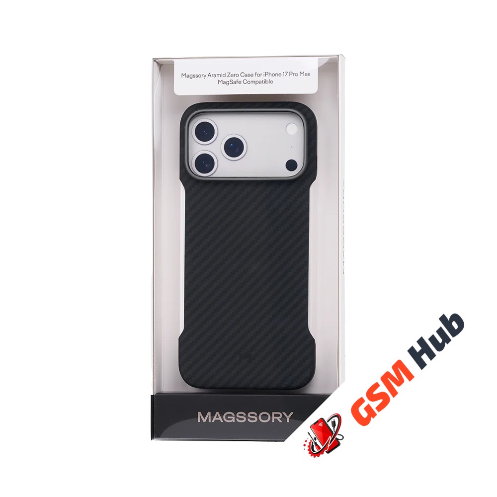 Чехол Magssory Aramid Zero Case MagSafe iPhone 17 Pro Max (Черный) CFB048