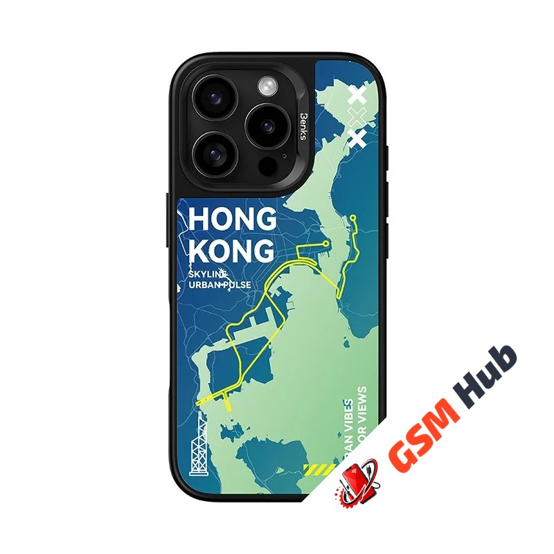 Чехол Benks Dynamic City iPhone 16 (Hong Kong)