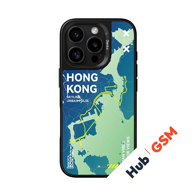 Чехол Benks Dynamic City iPhone 16 (Hong Kong)