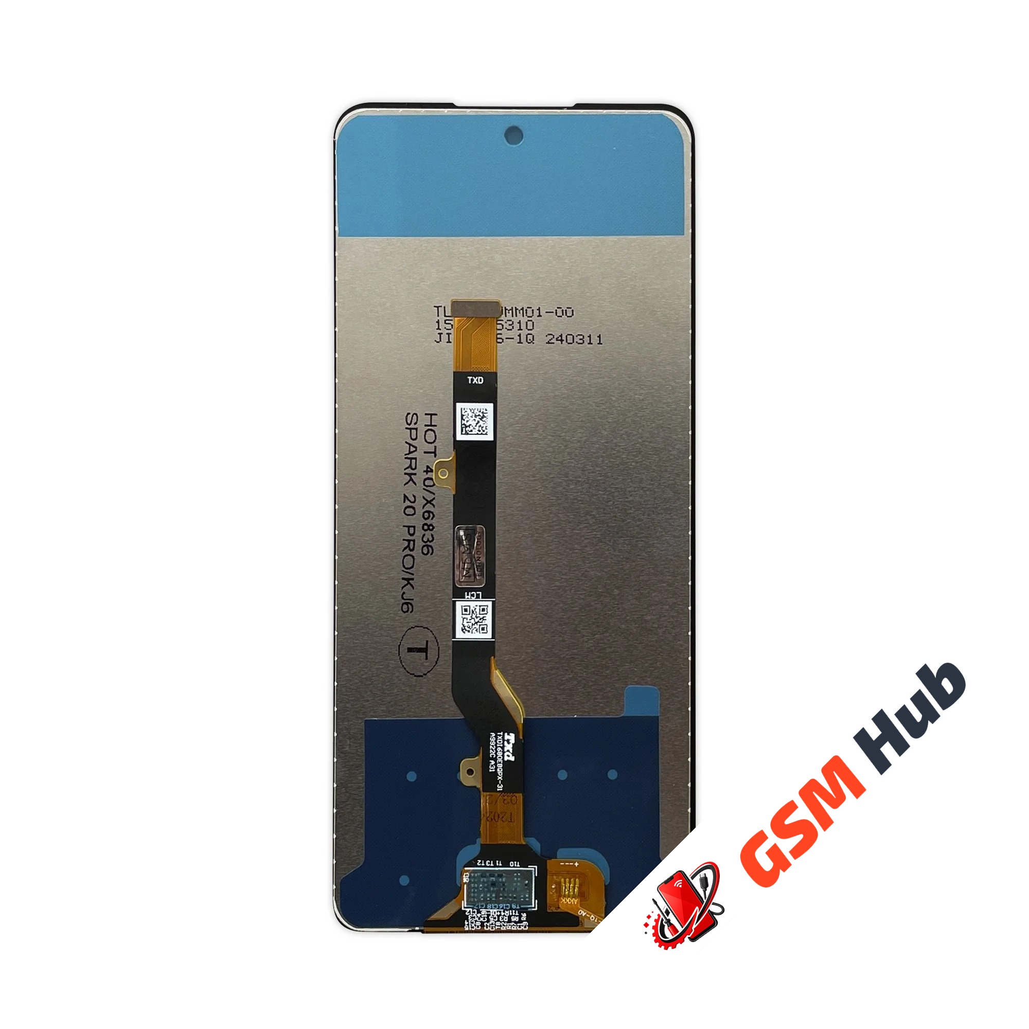 Дисплей Infinix Hot 40 (X6836) (Оригинал) (Черный) KRYON