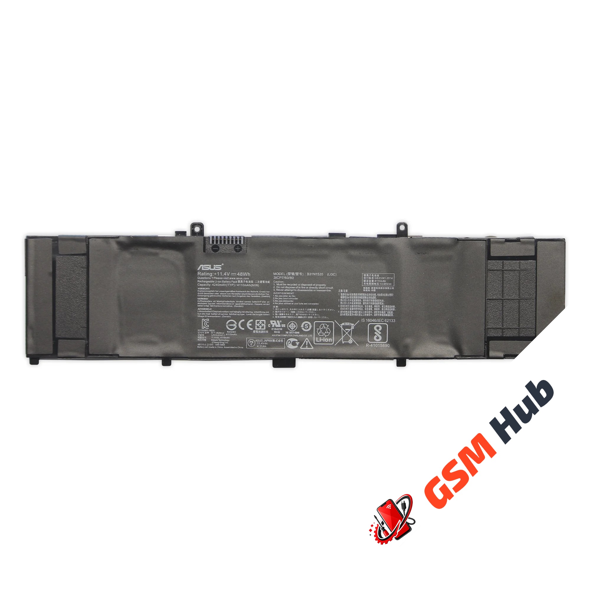 Аккумулятор Asus B31N1535