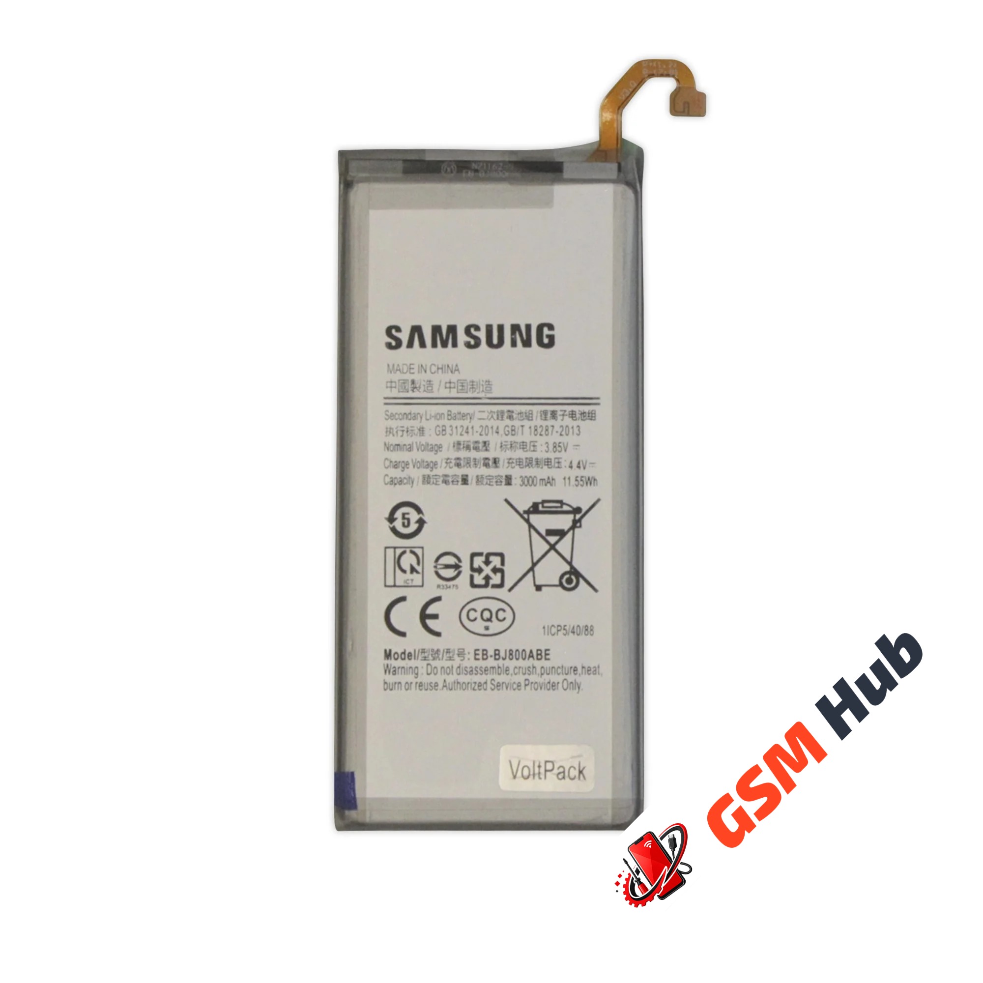 Аккумулятор Samsung Galaxy A6 2018 (A600F) / J6 2018 (J600F) / J8 2018 (J810F) 3000mAh VoltPack