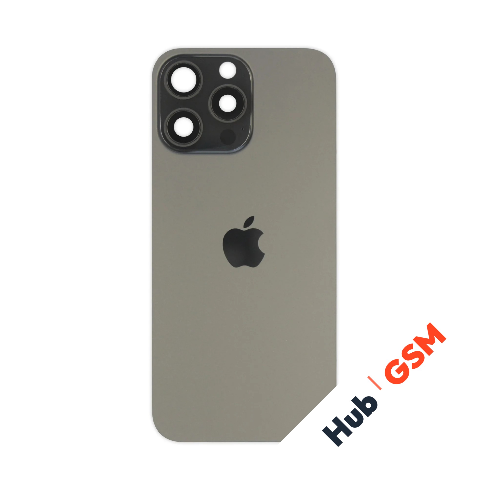 Задняя крышка (стекло) в сборе с рамкой iPhone 16 Pro Max Оригинал (Black Titanium)
