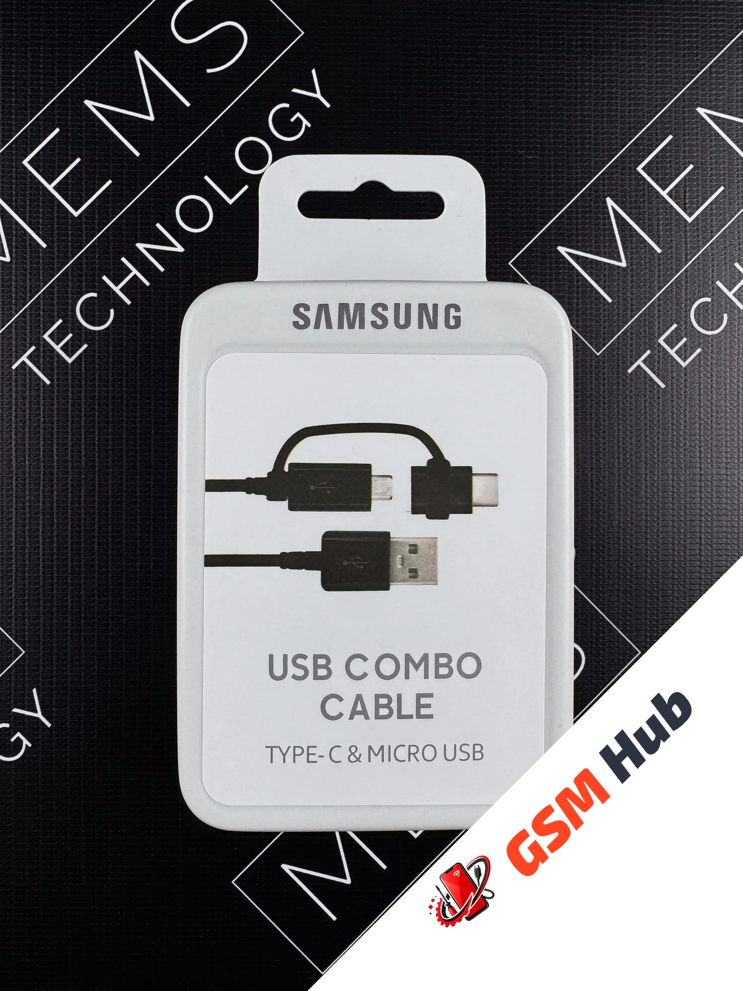 Кабель USB Combo Cable Type-C / Micro USB 1,5M Оригинал (Черный)