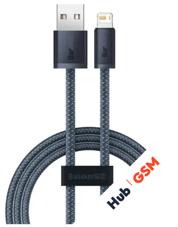 Кабель Baseus Dynamic Series (Быстрая зарядка) (USB A - Lightning) (2.4A) (1m) (Серый)