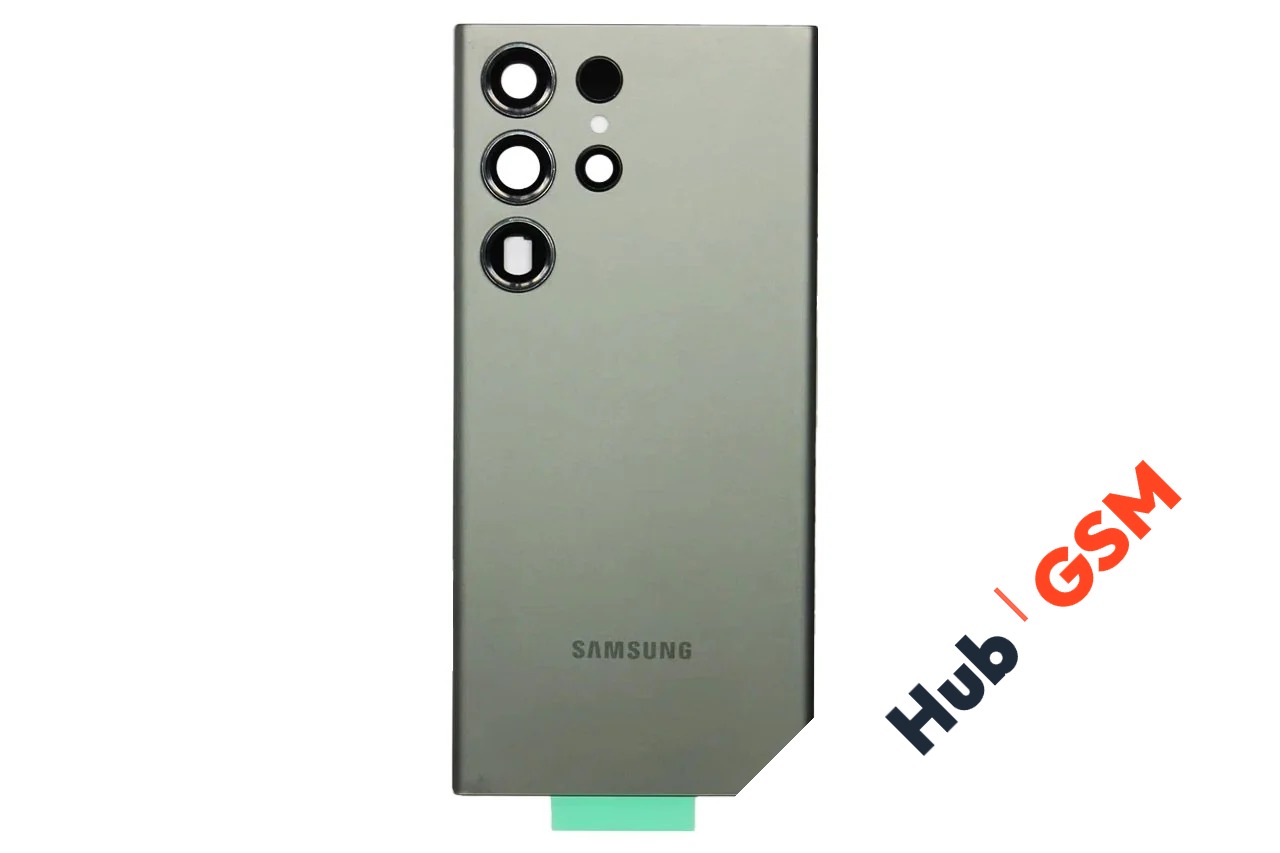 Задняя крышка Samsung Galaxy S23 Ultra (S918) (Зеленый) (Со стеклом камеры) Premium