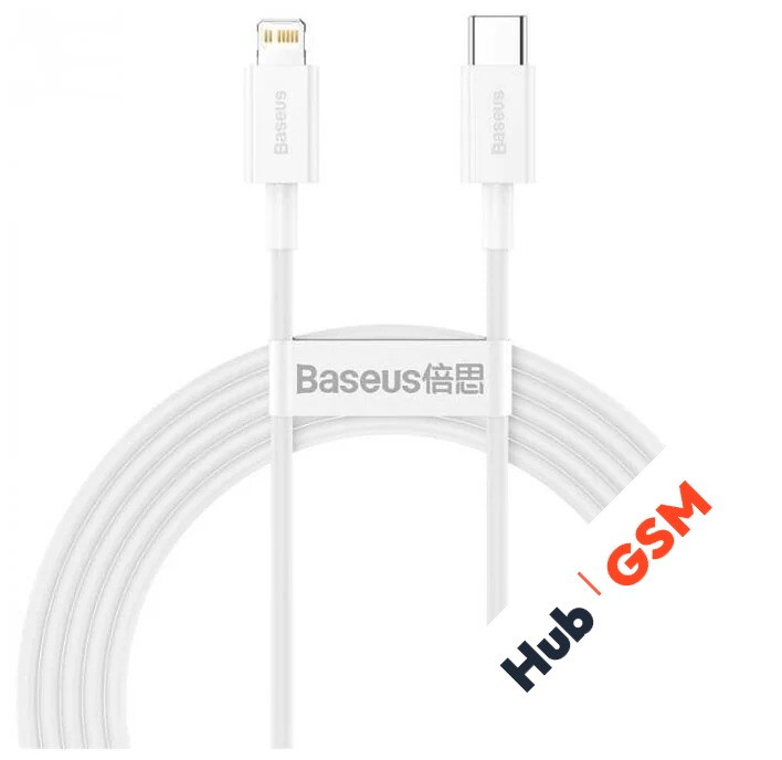 Кабель Baseus Superior Series (Быстрая зарядка) (USB-C / Lightning) PD 20W (2m) (Белый)