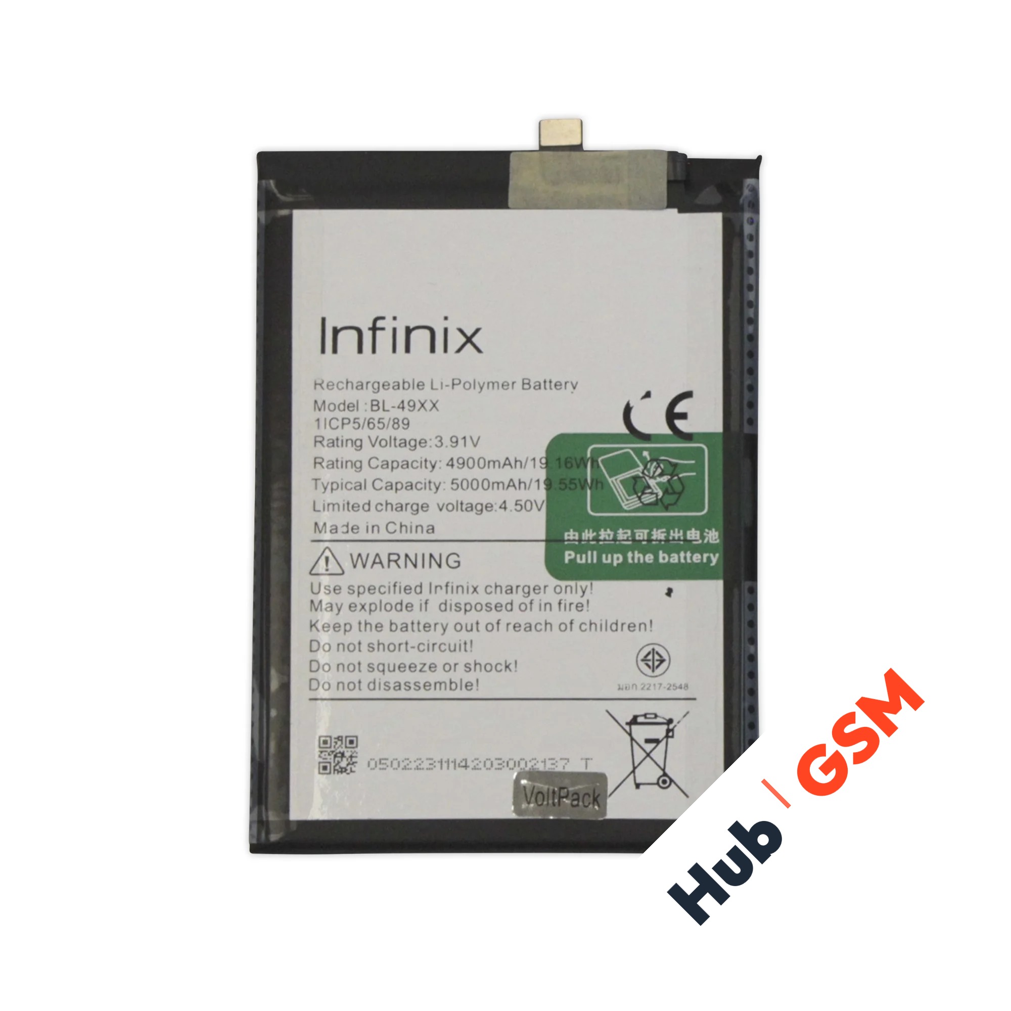Аккумулятор Infinix Note 40 4G / GT 20 Pro (BL-49XX) 5000mAh VoltPack