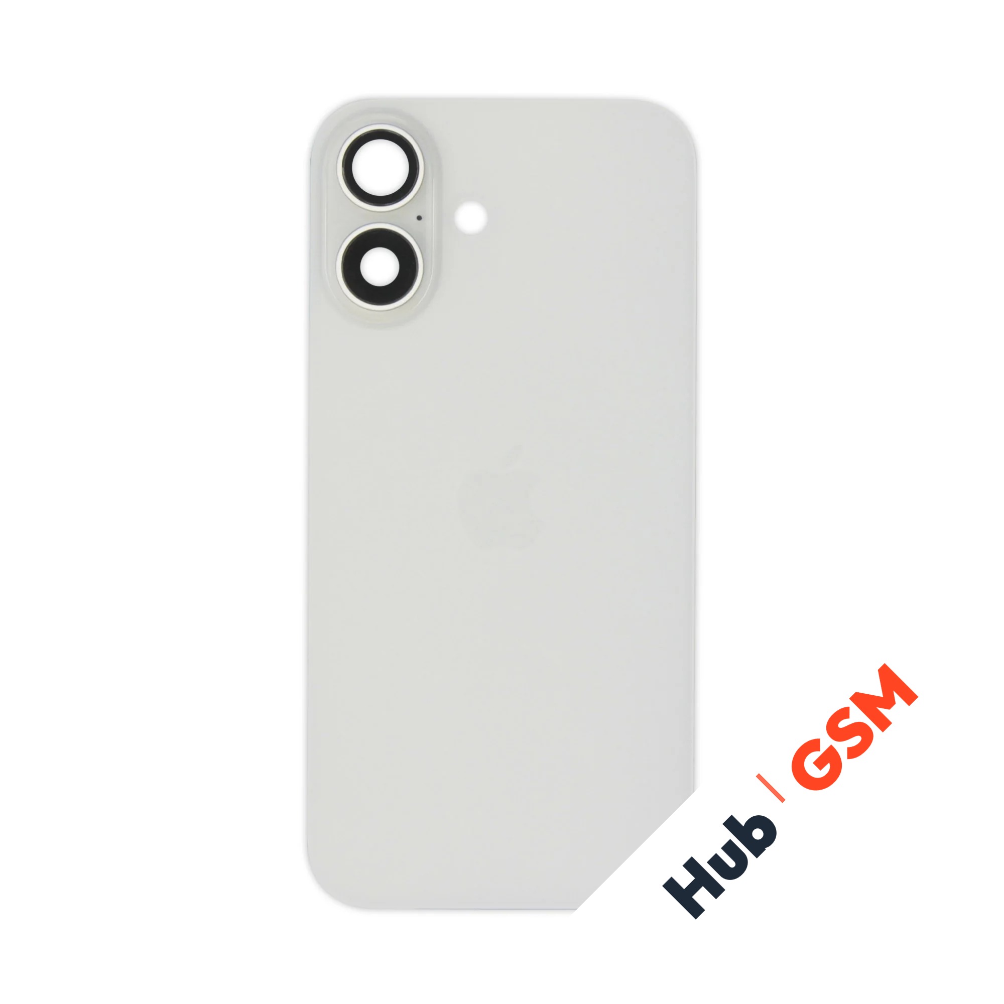 Задняя крышка (стекло) в сборе с рамкой iPhone 16 Оригинал (White)