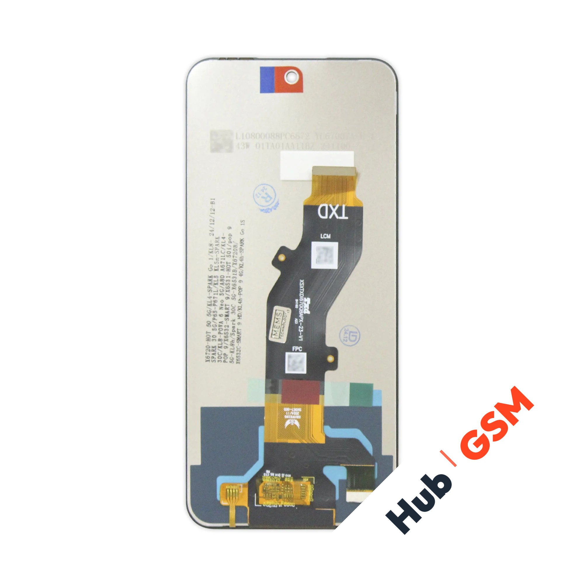 Дисплей Infinix Smart 9 (X6532) (Оригинал) (Черный) Hub GSM