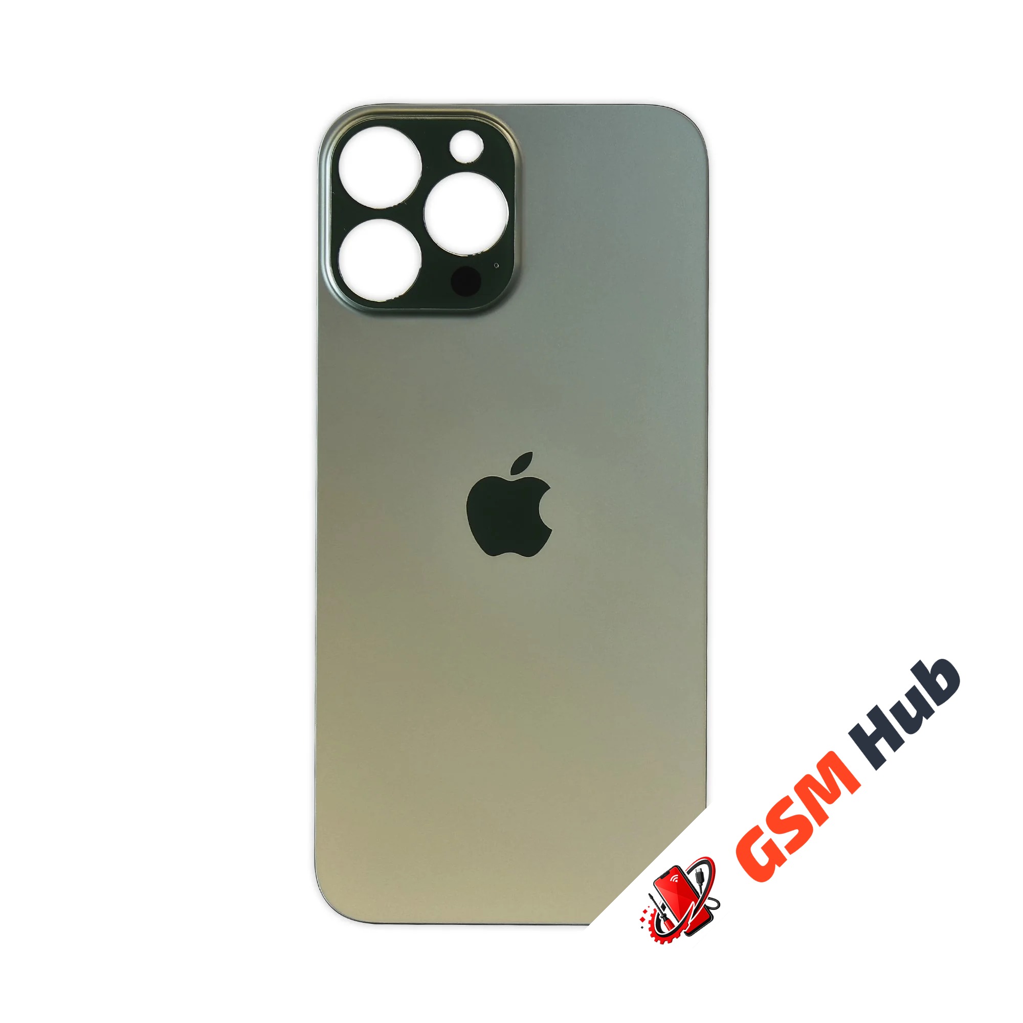 Задняя крышка (стекло) Широкий вырез iPhone 13 Pro (Green)
